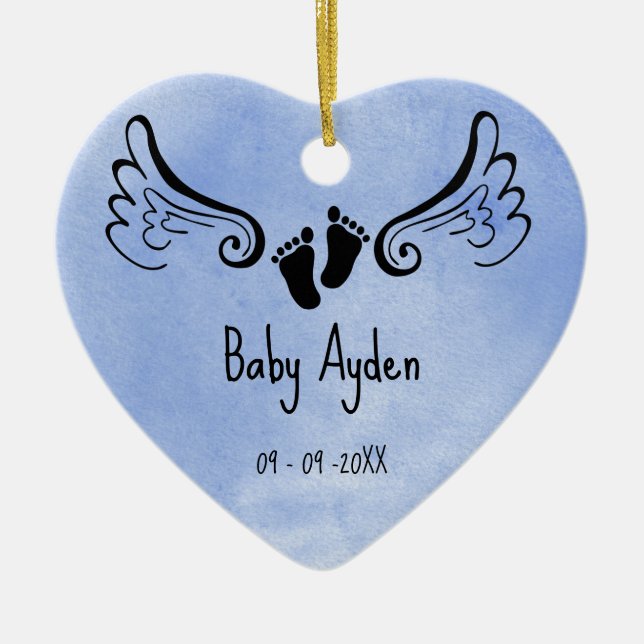 Gedenkstätte zum Verlust von Kindern mit Name und  Keramik Ornament (Vorne)