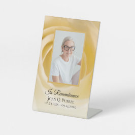 Gedenkstätte zur Beerdigung der Blume White Rose Sockelschild