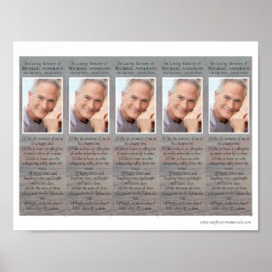 Gedenkstätten für Sonnenblumen - Lesezeichen Poster