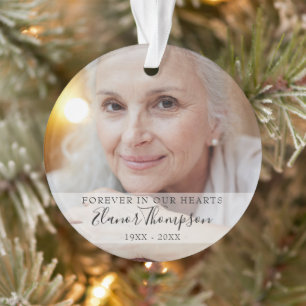 Gedenkt Immer In Unseren Herzen Foto Weihnachten Ornament