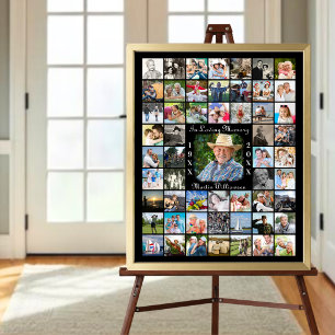 Gedenktafel IN LIEBEVOLLER ERINNERUNG 55 Fotocolla Poster
