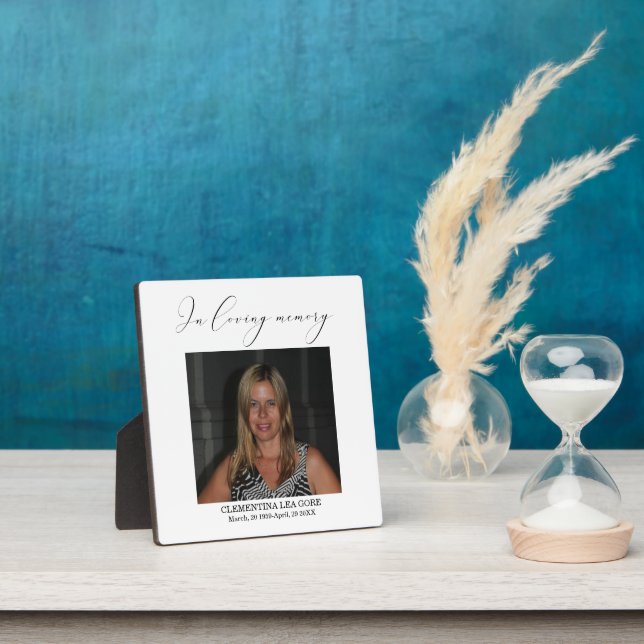 Gedenktafel mit Staffelei zum Andenken Fotoplatte (InSitu)