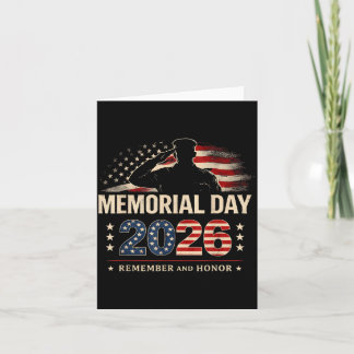 Gedenktag 2026 Familie Patriotisch Militär Karte