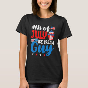 Gedenktag 4. Juli Feiertag Patriotische Eiskur T-Shirt