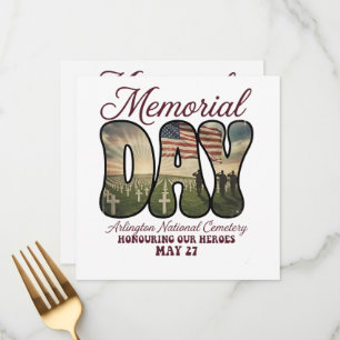 Gedenktag Arlington National Cemetery Menükarte
