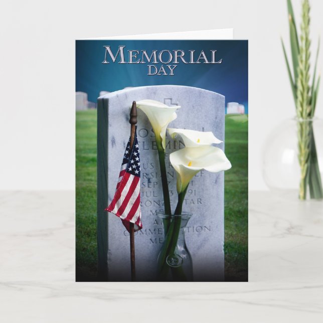 Gedenktag Arlington National Friedhof Karte (Vorderseite)
