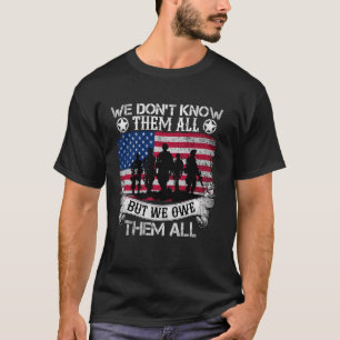 Gedenktag Armee Veteran USA-Flagge Militär 4. Juli T-Shirt