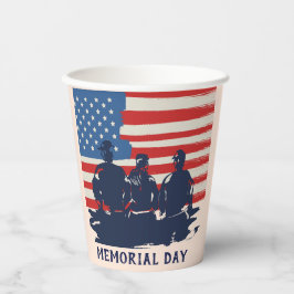 Gedenktag Barbecue Party Pappbecher