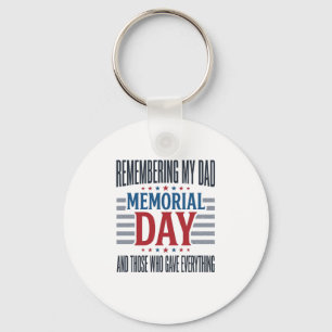 Gedenktag Dad Tribut Patriotisch Schlüsselanhänger