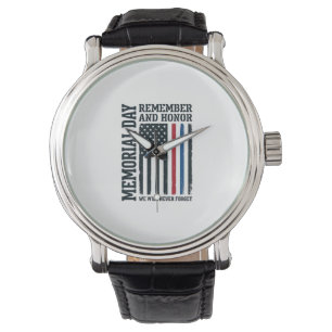Gedenktag Erinnern Und Ehren Tribute Vector Des Armbanduhr