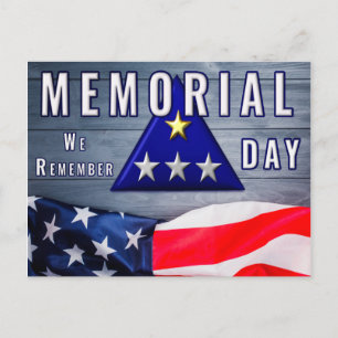 Gedenktag Flag "We Remember" Postkarte