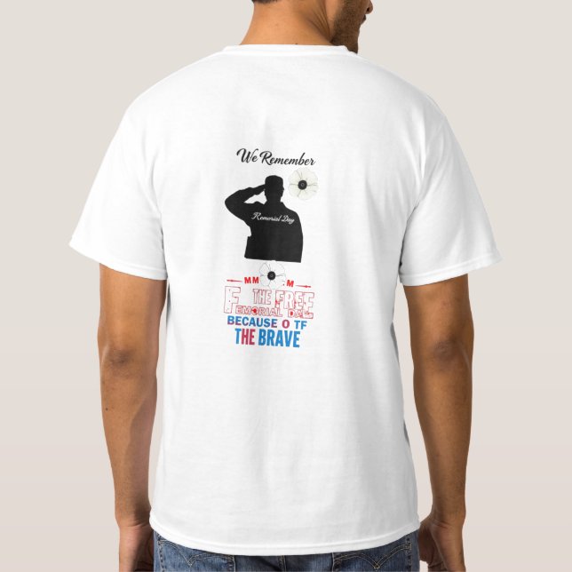 Gedenktag für Lieben T-Shirt (Rückseite)
