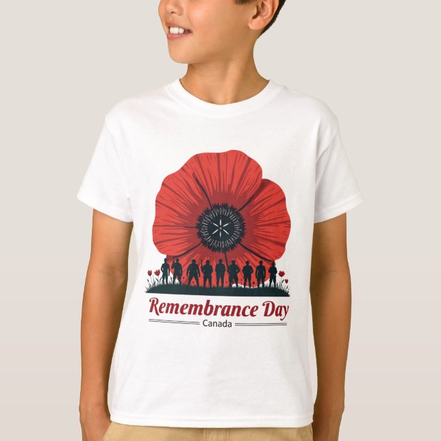Gedenktag in Kanada - Anerkennung von Veteranen T-Shirt (Vorderseite)