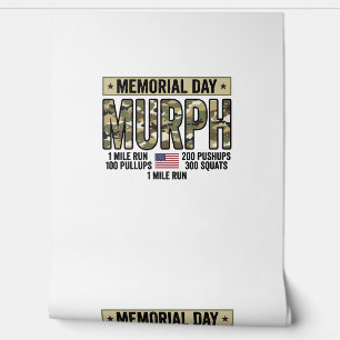 Gedenktag Murph Workout Vintage Vector Shirt_1 Tapete