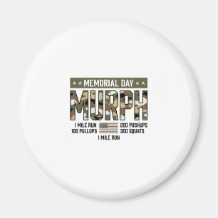 Gedenktag Murph Workout Vintage Vector Shirt (2 Magnet