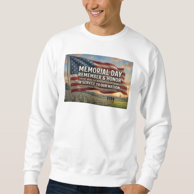 Gedenktag Sweatshirt (Vorderseite)