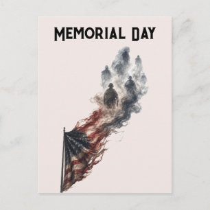 Gedenktag Tribute Amerikanische Flagge Design Postkarte