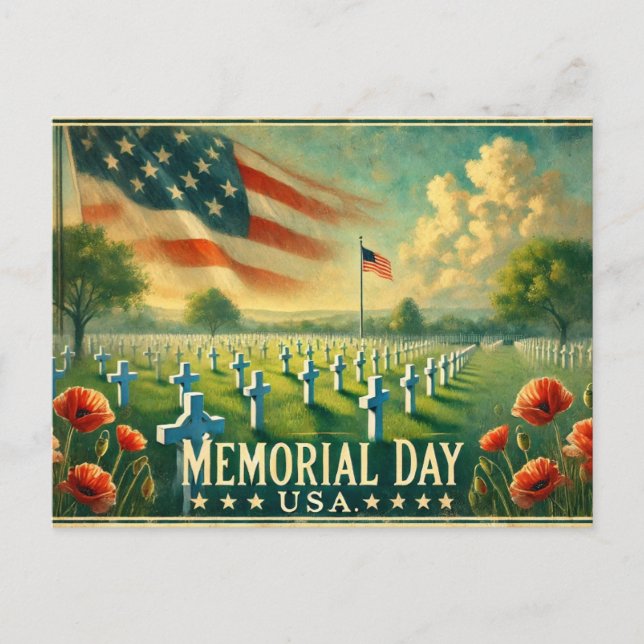 Gedenktag (USA) Postkarte (Vorderseite)