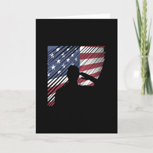 Gedenktag Veteranen Tag US-Flagge Soldat Karte