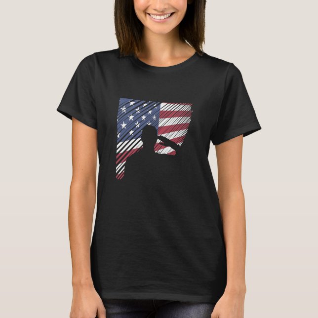 Gedenktag Veteranen Tag US-Flaggensoldat T-Shirt (Vorderseite)