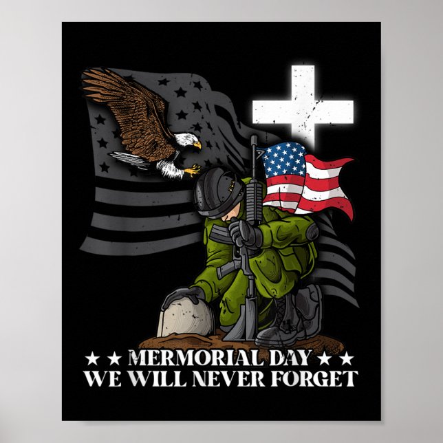 Gedenktag wird uns Veteranen niemals vergessen Poster (Vorne)