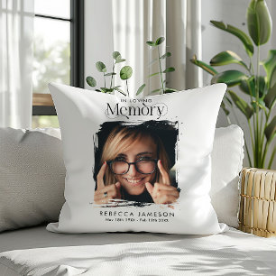 Gedenktribut "In Love Memory"-Foto Kissen