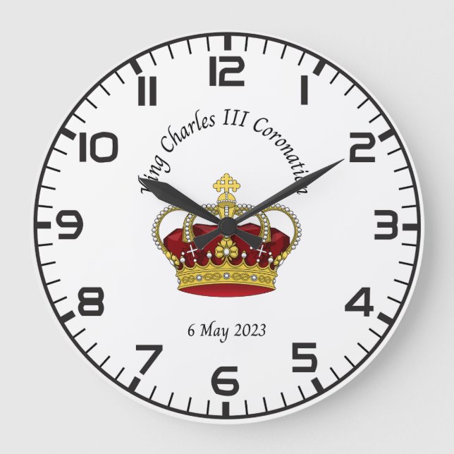 Gedenkuhr König Karl III. Große Wanduhr (Vorderseite)