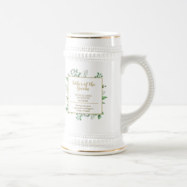 Gedenkvater des Groom-Trauzeugen Bierglas (Rechts)