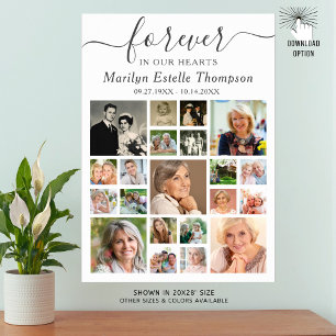 Gedenkveranstaltung 21 Fotomaterial für immer in u Poster