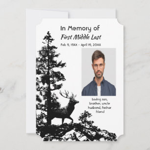 Gedenkveranstaltung Einladung Maskuline Stag Dez A