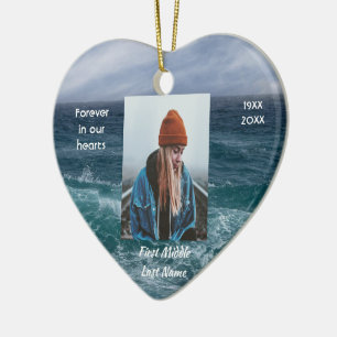 Gedicht Andenken Ozean Meer Strand Keramik Ornament