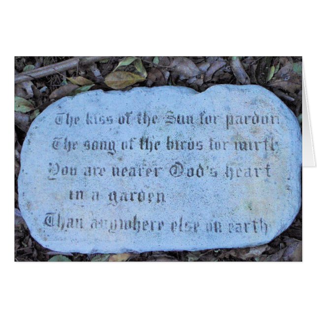 Gedicht auf einer Karte (Vorderseite (Horizontal))