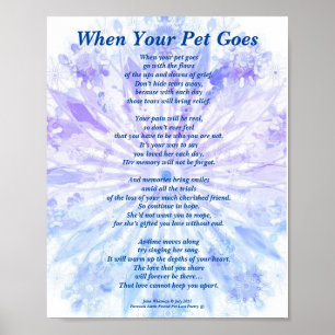 Gedicht: Beileid PB Poster Matte