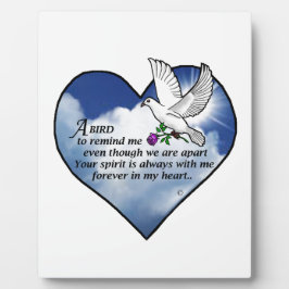 Gedicht "Bird Heart" Fotoplatte