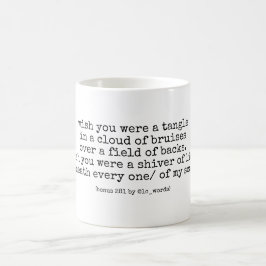 Gedicht der Liebe Kaffeetasse