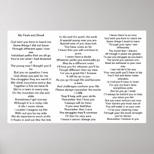 Gedicht für Eltern von Kindern mit Aspergers-Syndr Poster