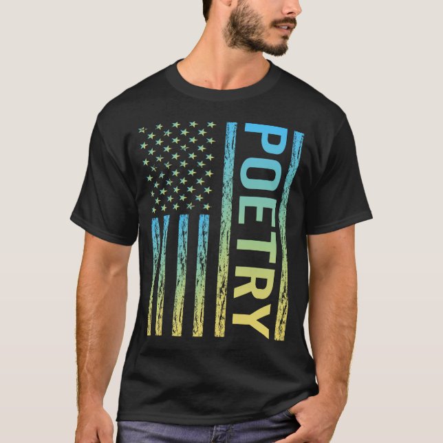 Gedicht Gedichte aus der Flagge T-Shirt (Vorderseite)