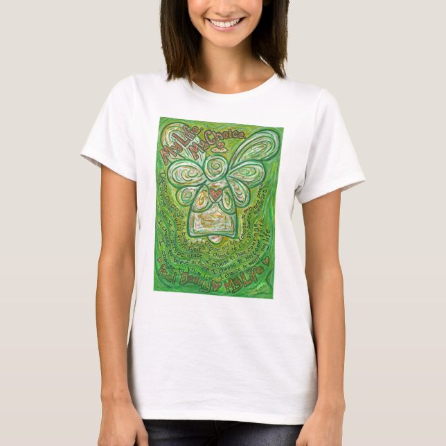 Gedicht "Grüner Engel" Art Custom Shirts (Vorderseite)