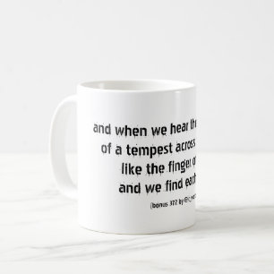 Gedicht über Leben und Liebe Kaffeetasse