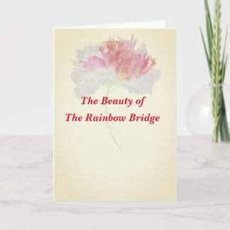 Gedicht Wiedersehen an der Rainbow Bridge Faltenka Karte
