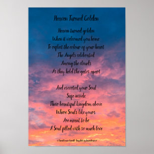 Gedichtplakat zum Gedenken Poster