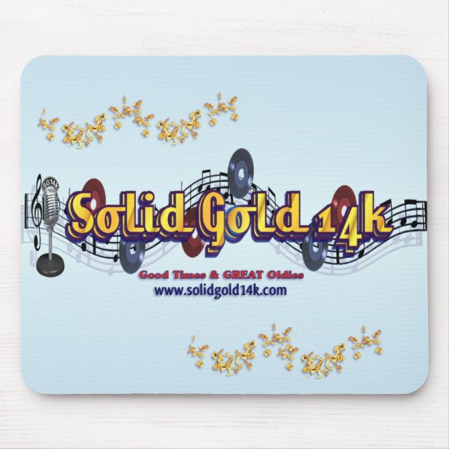 Gediegenes Gold 14k Mousepad (Vorne)