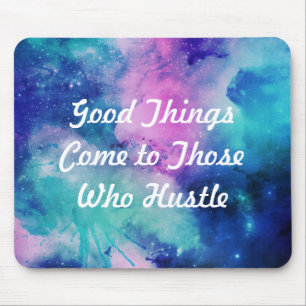 Gedränge-Aquarellsterngalaxie-Mausunterlage Mousepad