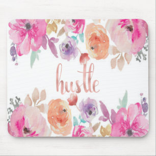 Gedränge mit Blumen Mousepad