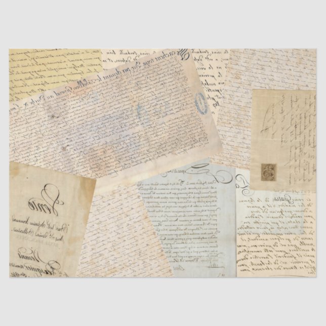 Gedreht Handschrift Seidenpapier (Vorderseite)