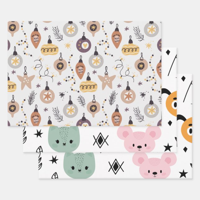 Gedruckt Geschenkpapier Set (Set)