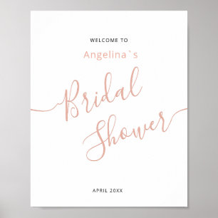 Gedruckt, Poster-Papier WELCOME TO Brautparty. Poster