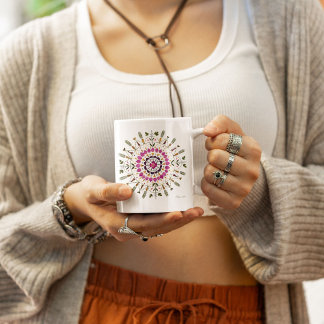 Gedruckte Blumenkunst von S. Frigui nach dem Origi Jumbo-Tasse