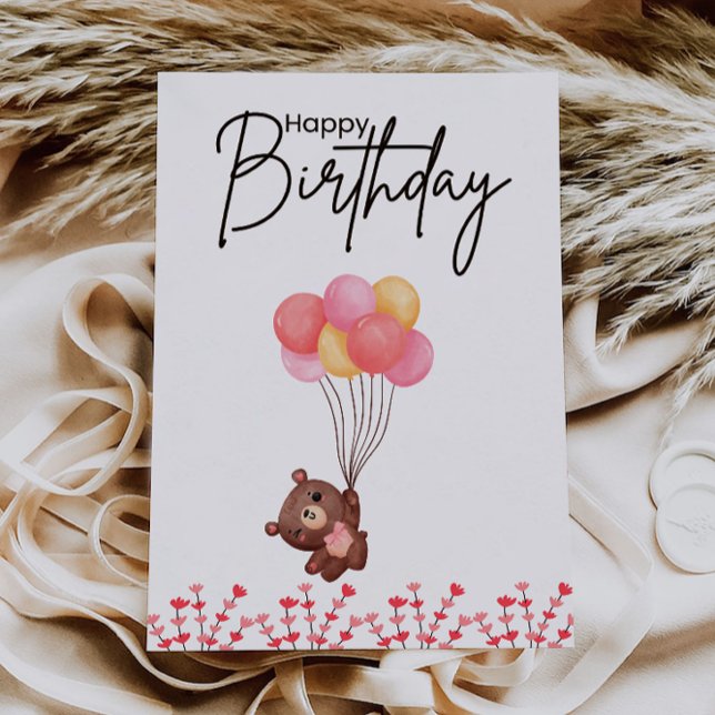 Gedruckte Geburtskarte Einladung (Printable Birthday Card)