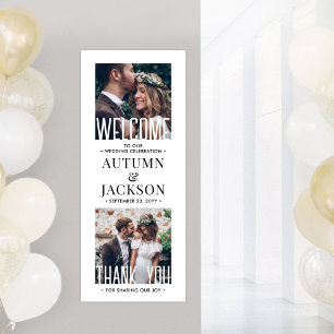 Gedruckte Hochzeit Herzlich willkommen Stilvolles  Poster
